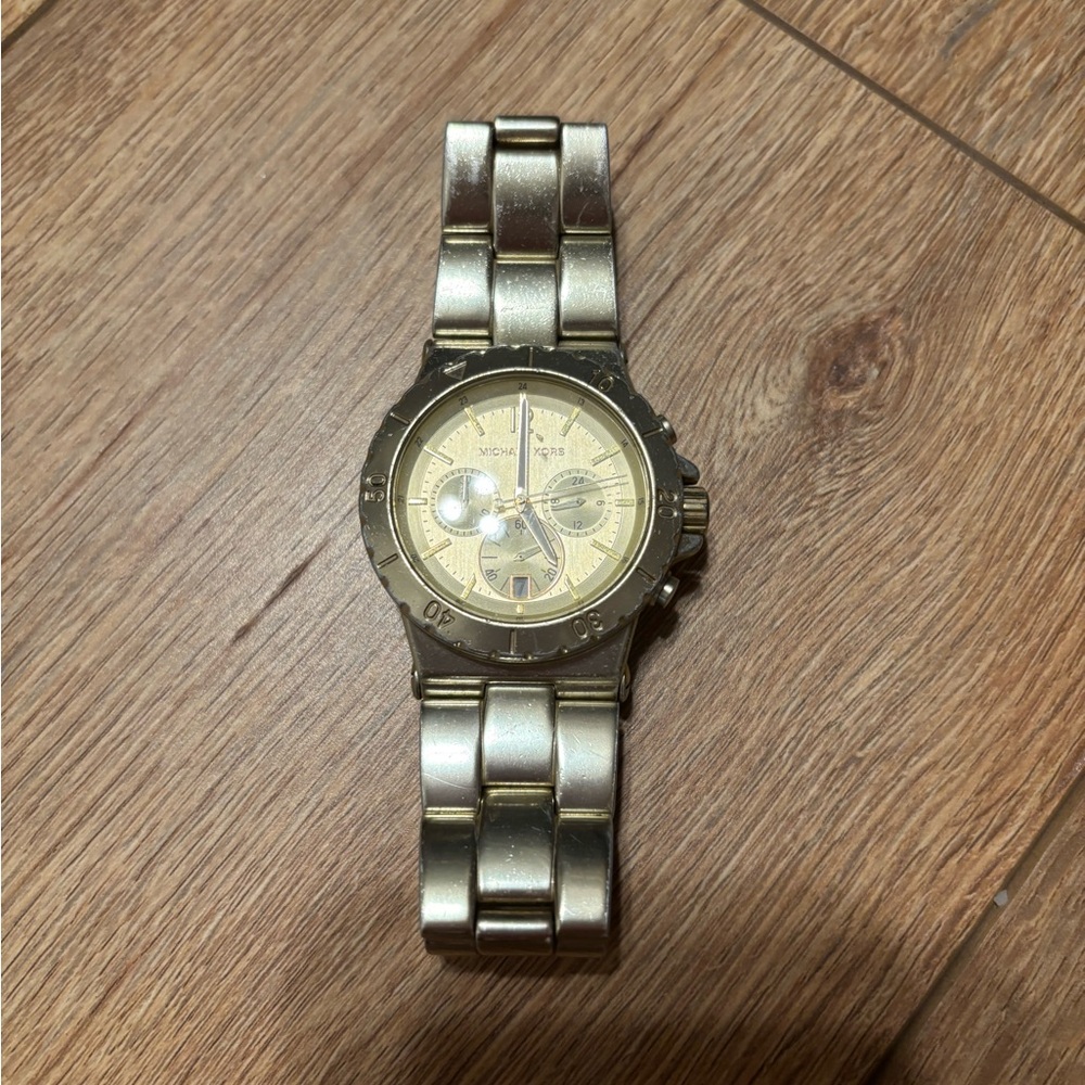 Michael Kors MK5313 Unisex Gold‎ Stainless Steel Analog Dial Quartz Watch